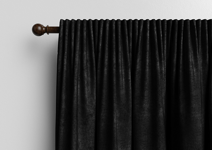 Florence Faux Suede, Classic Black - Made to Measure Curtains - Image 10
